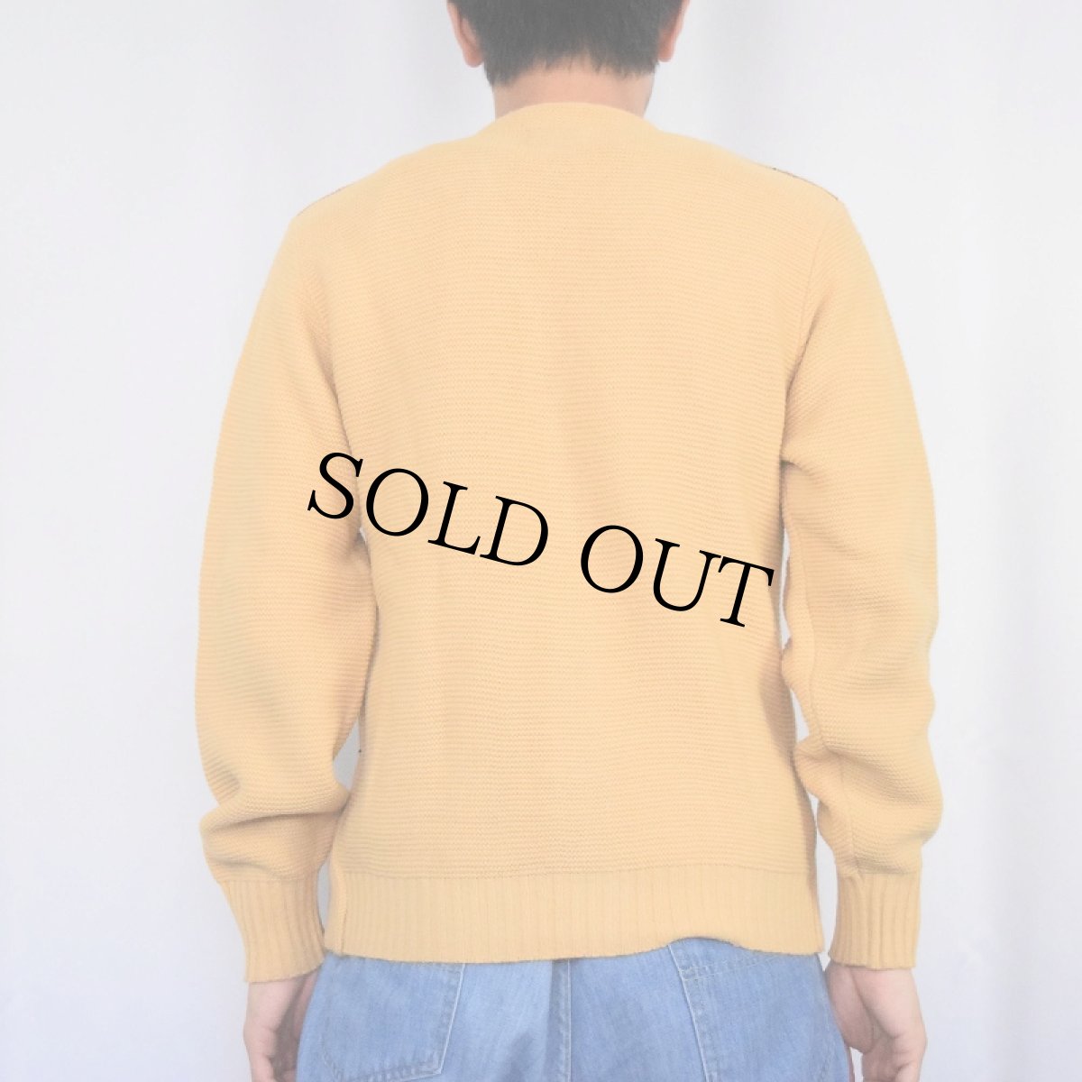 画像3: 60's CAMPUS USA製 チェック柄 アクリルニットカーディガン (3)