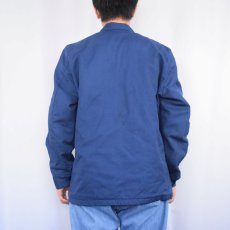 画像3: 【SALE】 80's "SOHO" ロゴワッペン付き キルティングライナー ワークジャケット M (3)