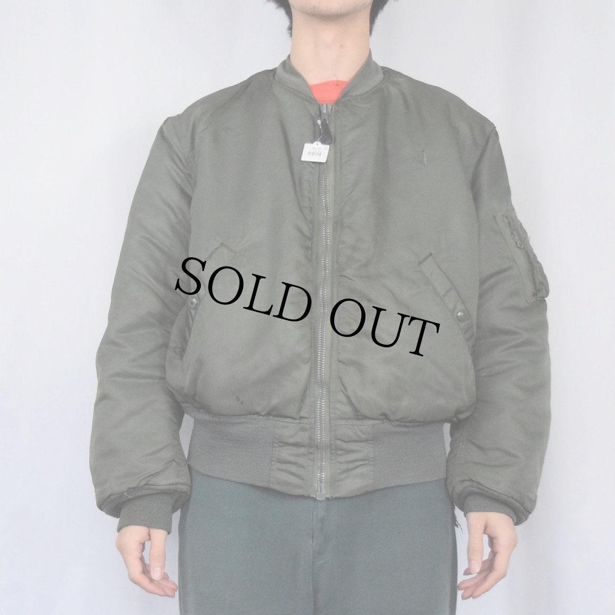 画像2: 60's U.S.AIR FORCE MA-1 D-TYPE フライトジャケット LARGE (2)