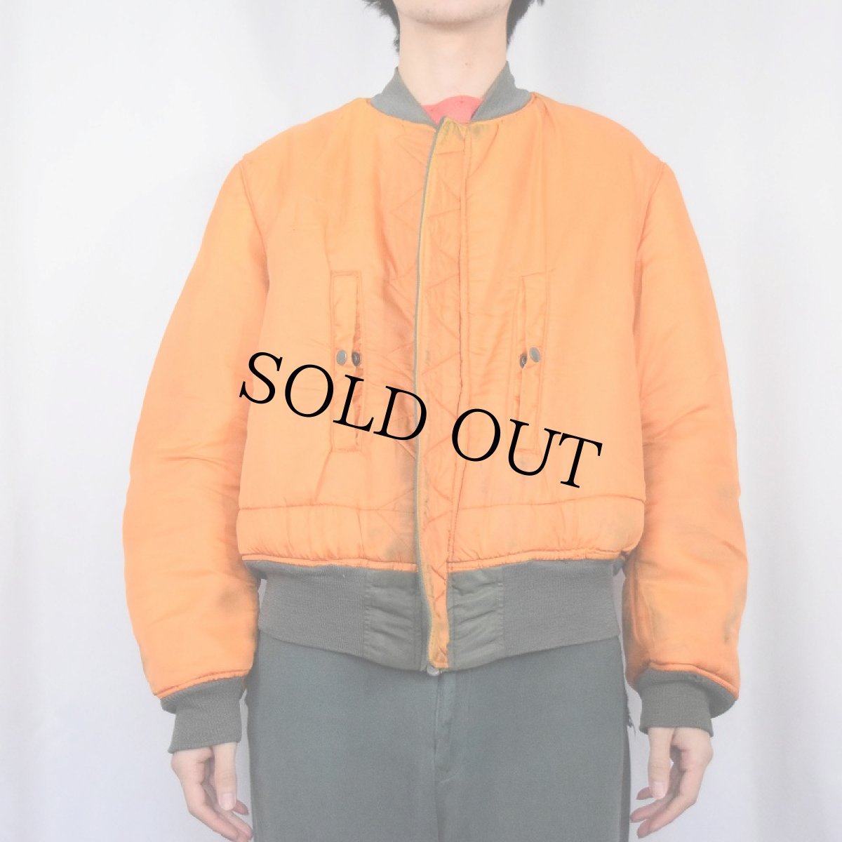 画像4: 60's U.S.AIR FORCE MA-1 D-TYPE フライトジャケット LARGE (4)