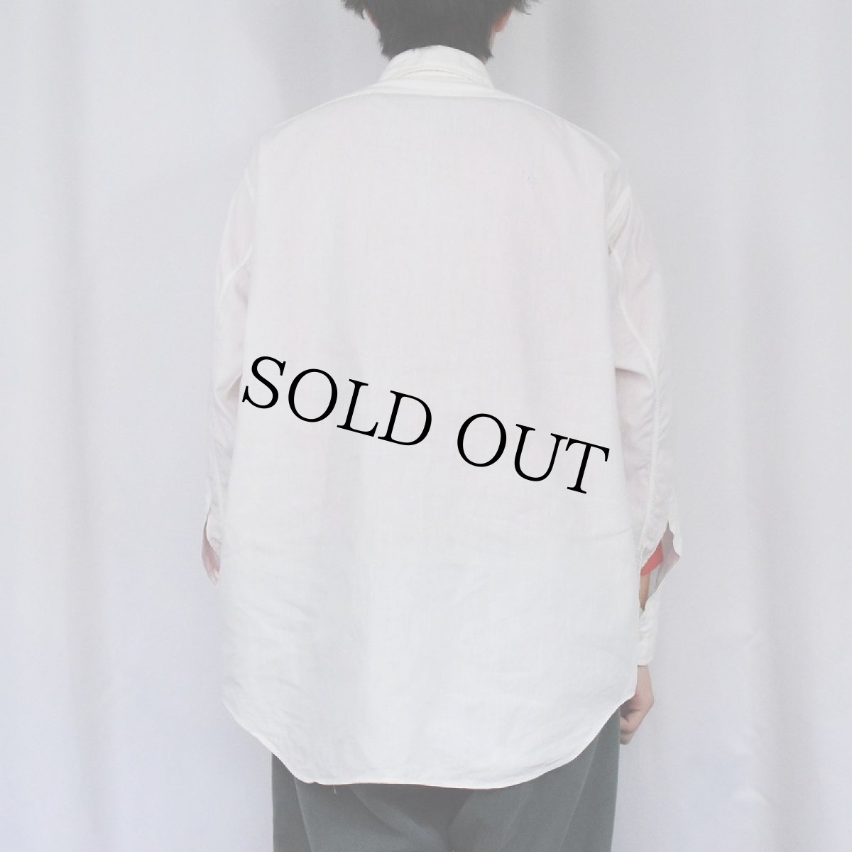 画像3: 40's WINGS コットンシャツ 16 1/2-3 (3)