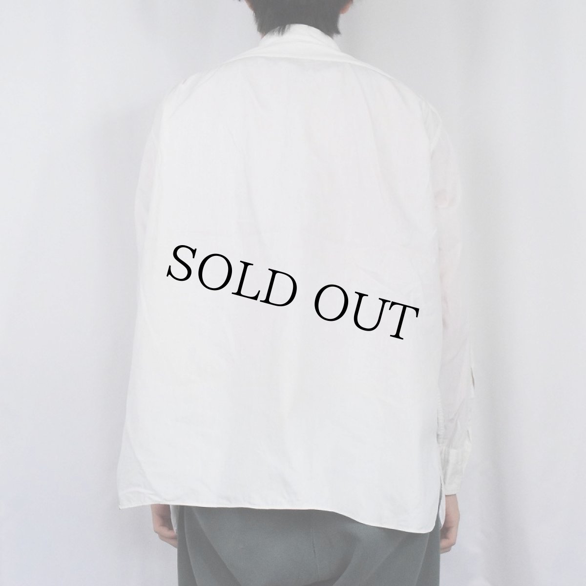 画像3: 30〜40's マチ付きコットンシャツ (3)