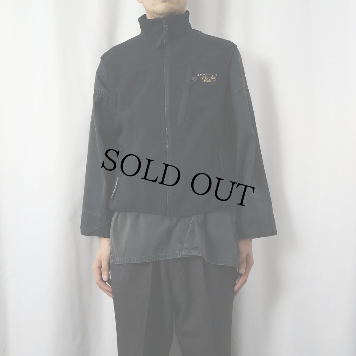 画像2: MOUNTAIN HARDWEAR フリースベスト BLACK M (2)