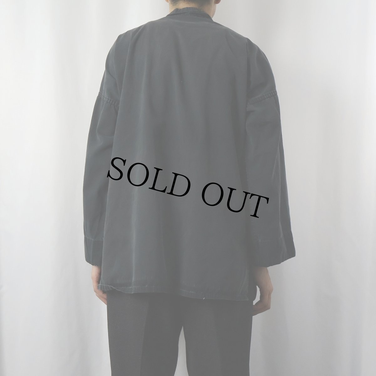 画像3: コットンカンフーシャツ BLACK (3)