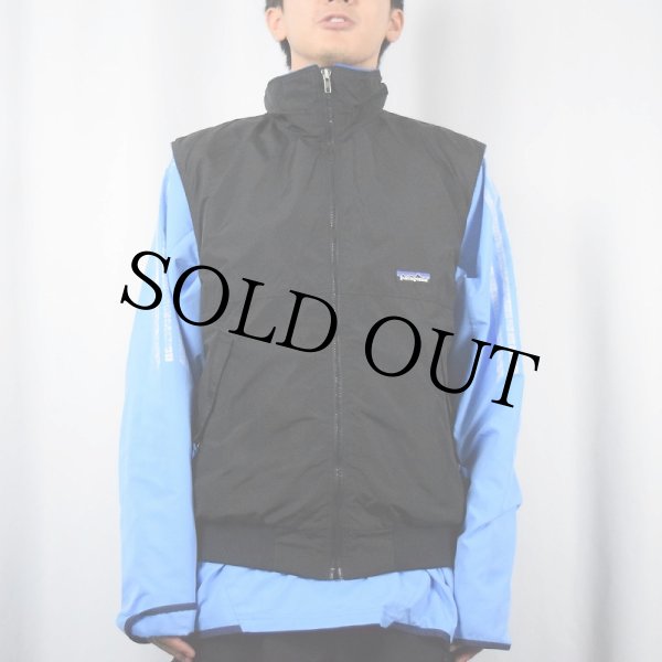古着 90s パタゴニア シェルドシンチラベスト ナイロン フリース ネイビー① patagonia パタゴニア シェルドシンチラベスト ナイロン