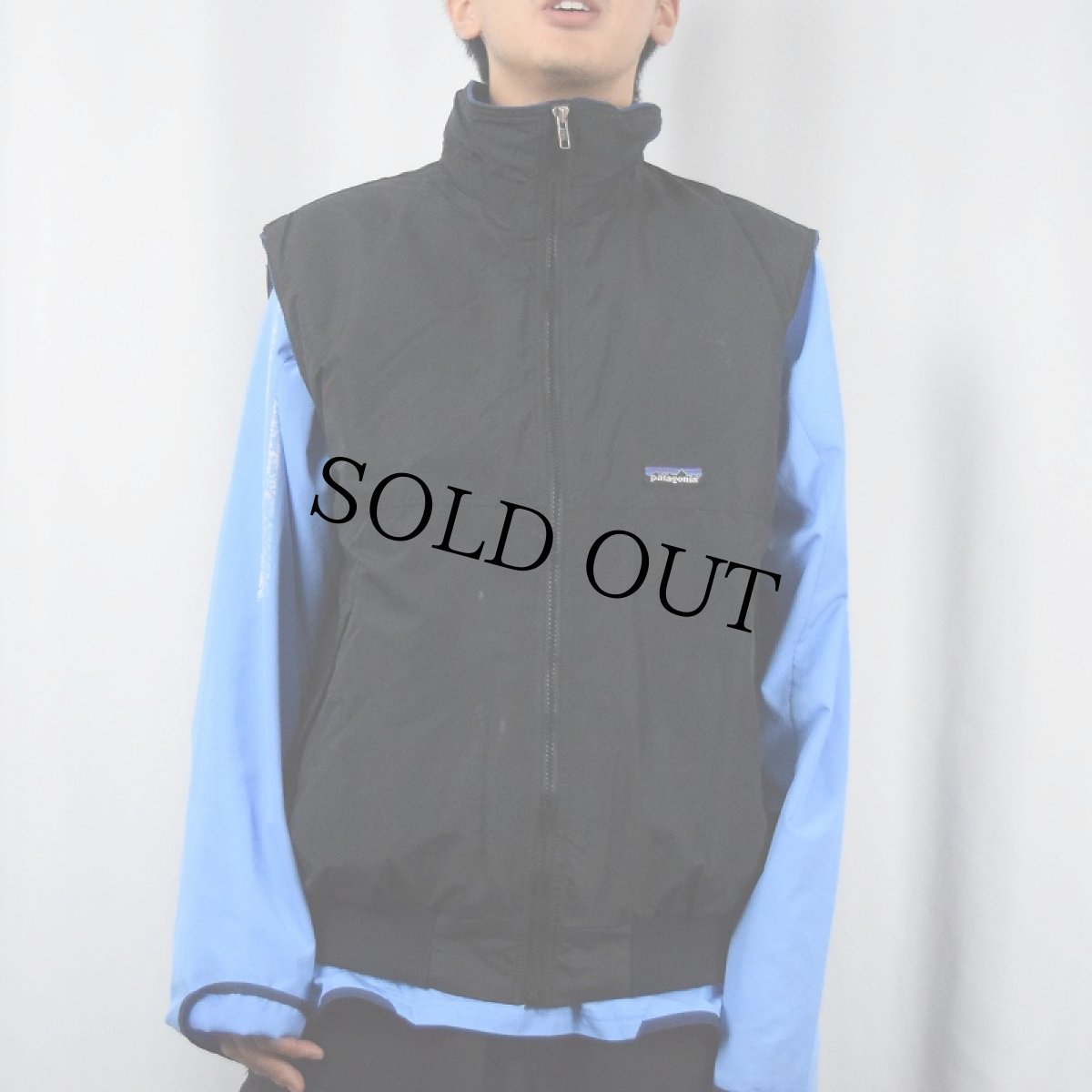 画像2: 2000's Patagonia シェルドシンチラベスト BLACK L (2)