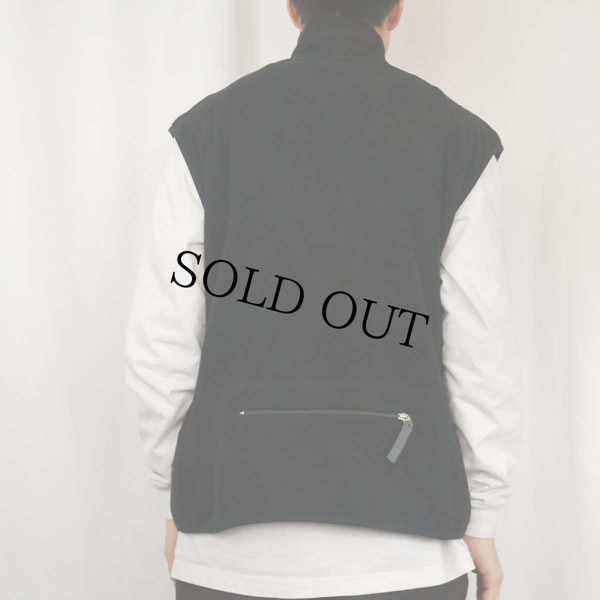 画像3: 90's Patagonia USA製 フリースベスト BLACK XL (3)