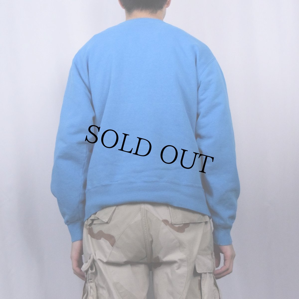 画像3: 80〜90's Champion USA製 青刺繍タグ 後期 前Vスウェット L (3)