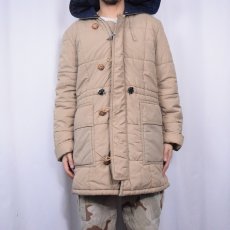 画像2: 70's MIGHTY-MAC USA製 中綿入り ラビットフード キルティングハーフジャケット SIZE38 (2)