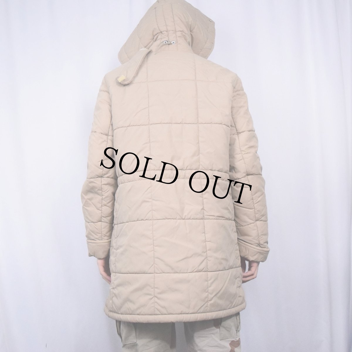 画像3: 70's MIGHTY-MAC USA製 中綿入り ラビットフード キルティングハーフジャケット SIZE38 (3)