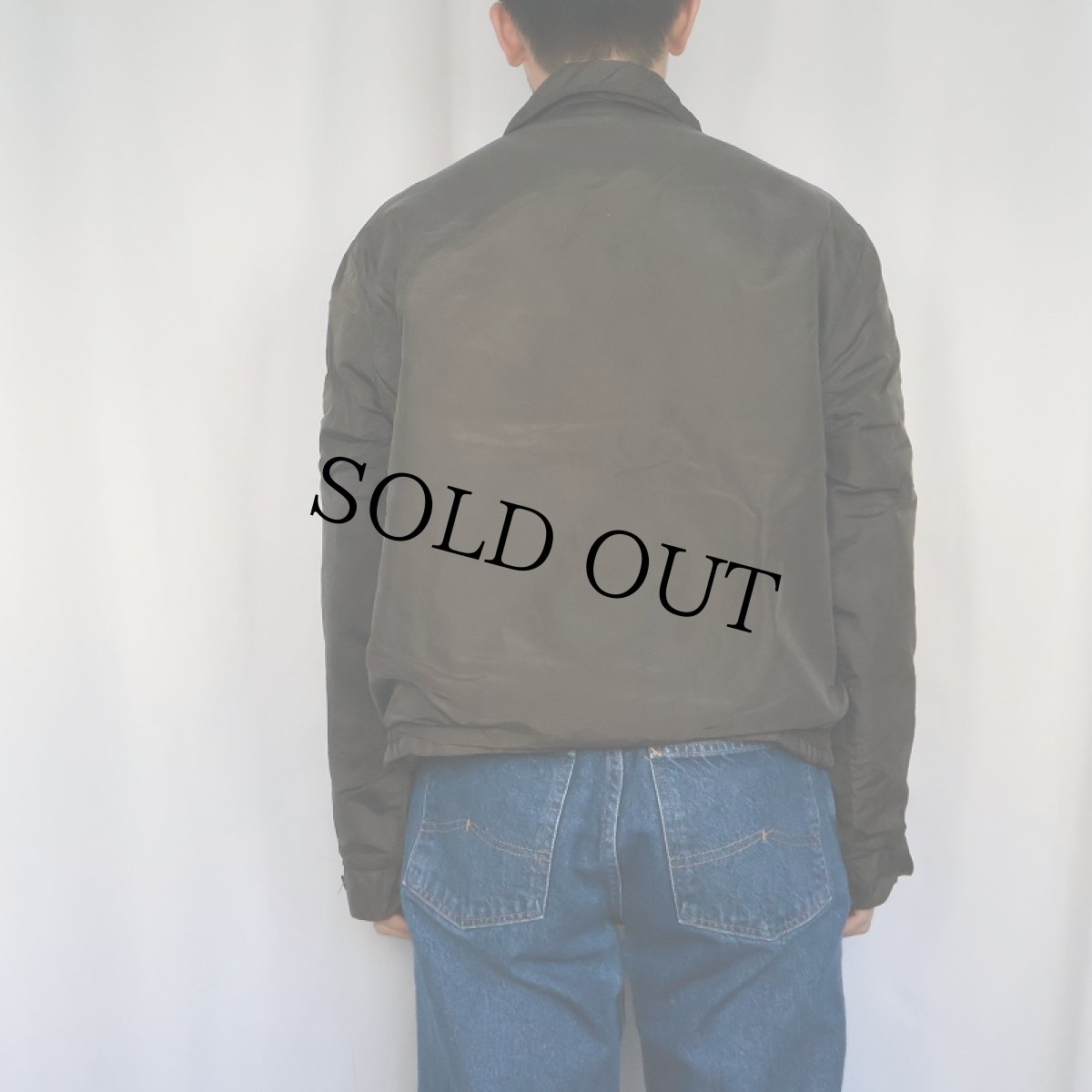 画像3: 60's CAMPUS ボアライナー ナイロンジャケット BLACK (3)