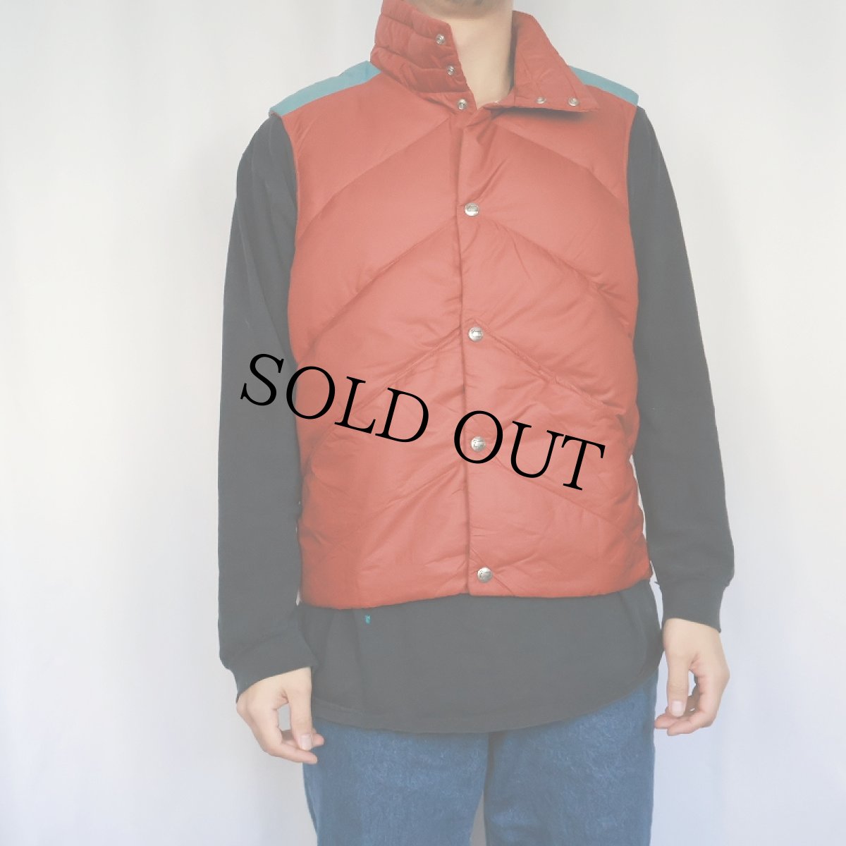 画像2: 90's Woolrich ダウンベスト (2)