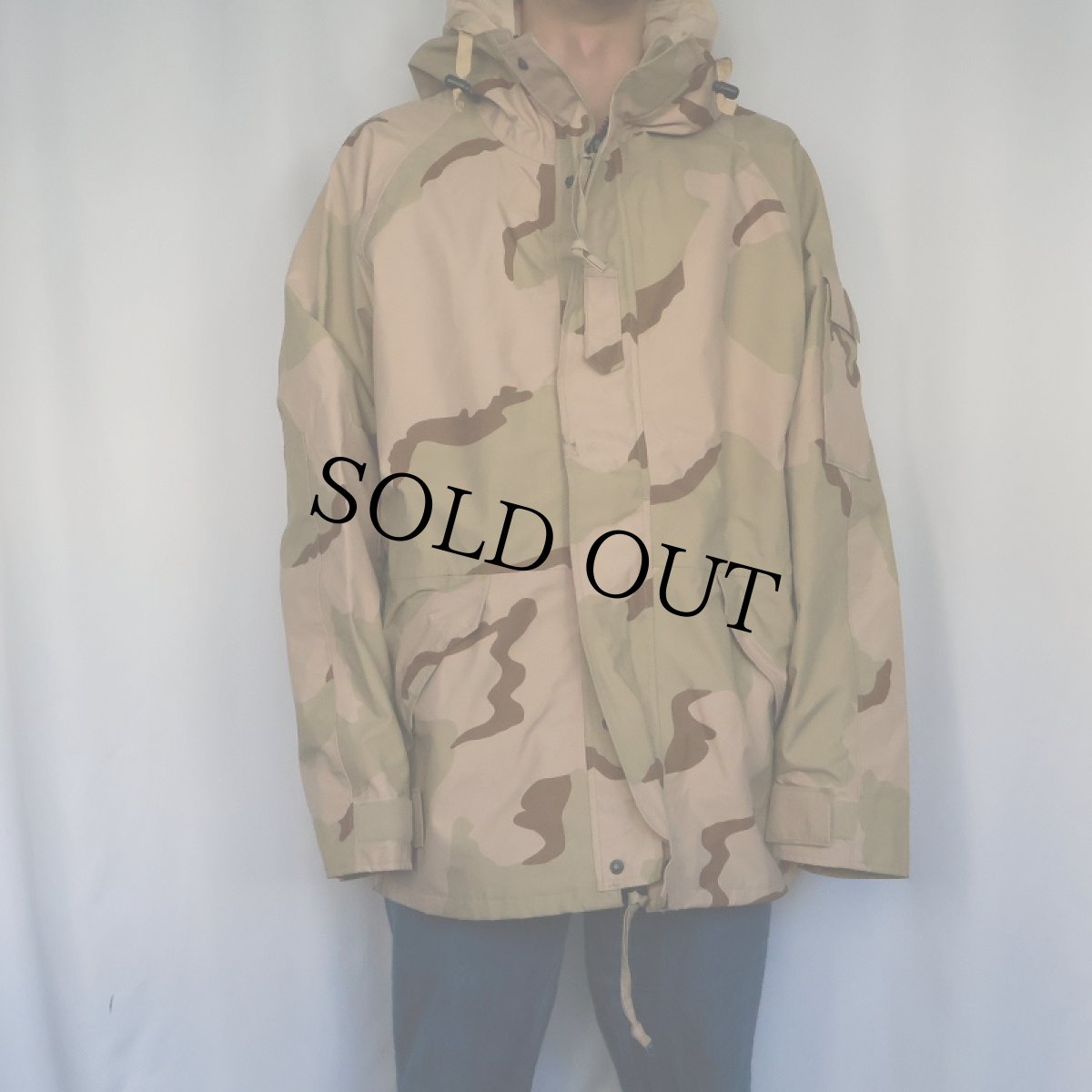 画像2: 2000's U.S.MILITARY ECWCS デザートカモ GORE-TEXパーカ LARGE-REGULAR (2)