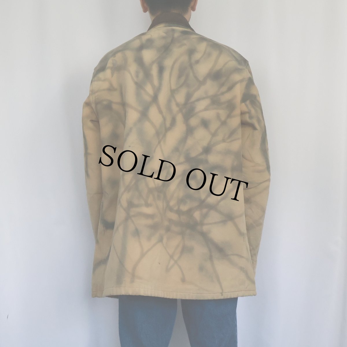 画像4: 70's OSH KOSH USA製 スプレーペイント ブランケットライナー ダックカバーオール 44L (4)