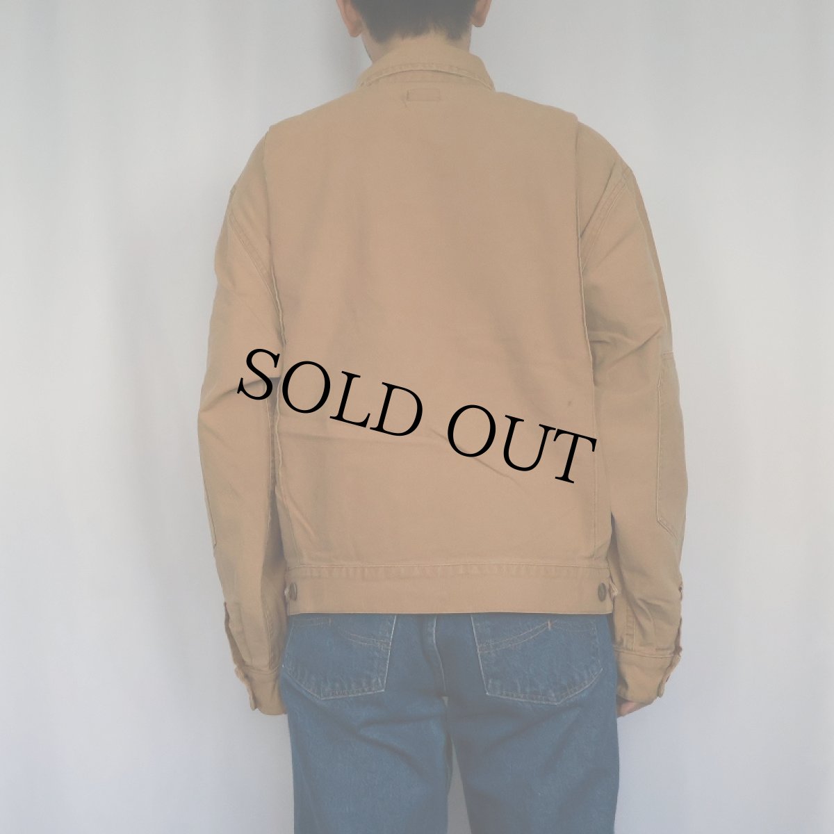 画像3: 90〜2000's Dickies エルボーパッチ付き ダックワークジャケット L (3)