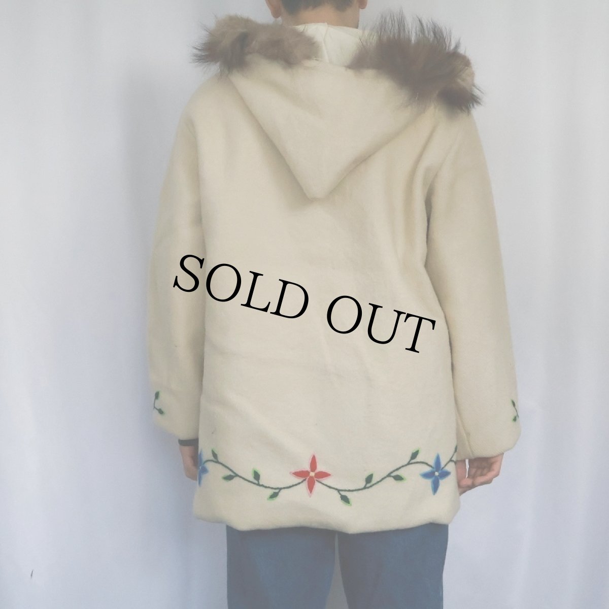 画像4: 【お客様専用ページ】70’s 刺繍 ウールエスキモーコート (4)