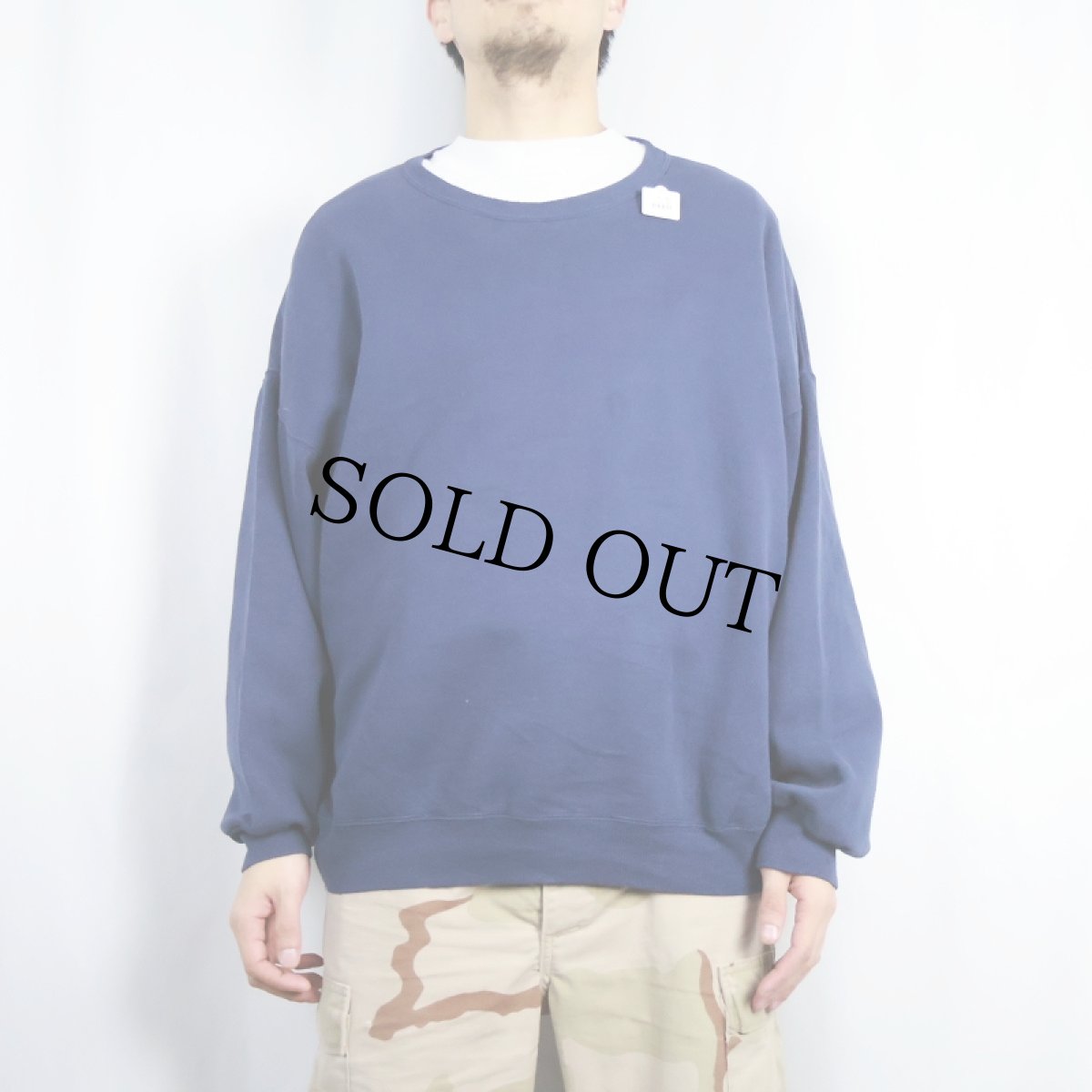 画像2: 2000s Hanes Premium Weight 無地スウェット NAVY XXL (2)