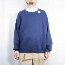 画像2: 2000s Hanes Premium Weight 無地スウェット NAVY XXL (2)