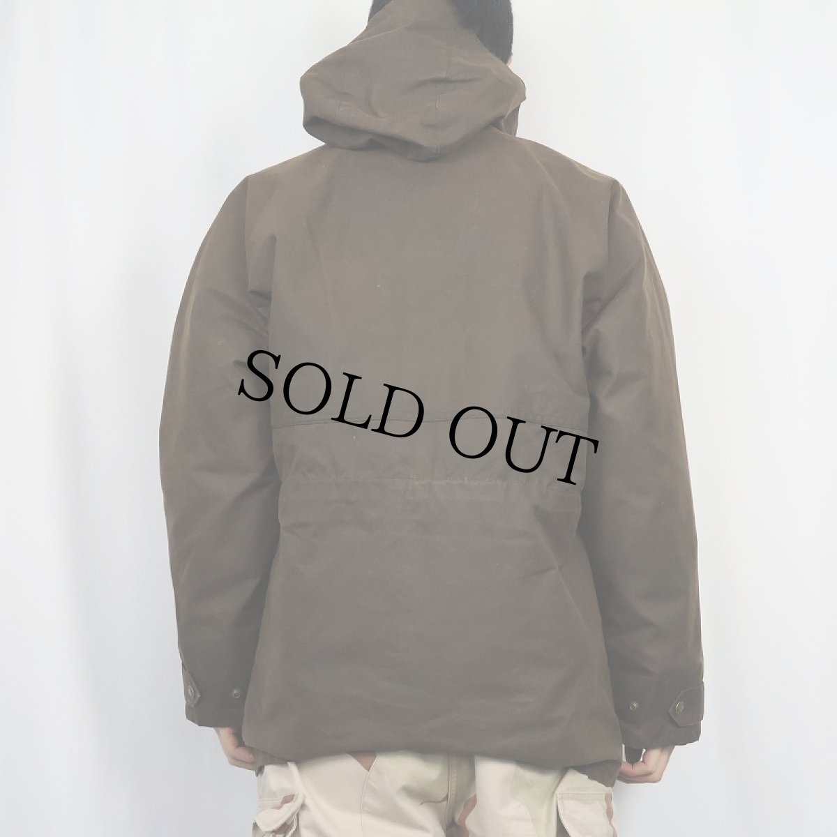 画像4: FILSON USA製 キルティングライナー付き フーデッド オイルドジャケット M (4)