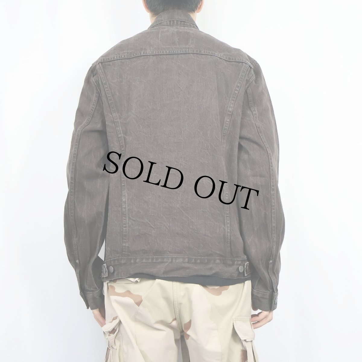 画像3: Levi's 70797 ブラックデニムジャケット XL (3)