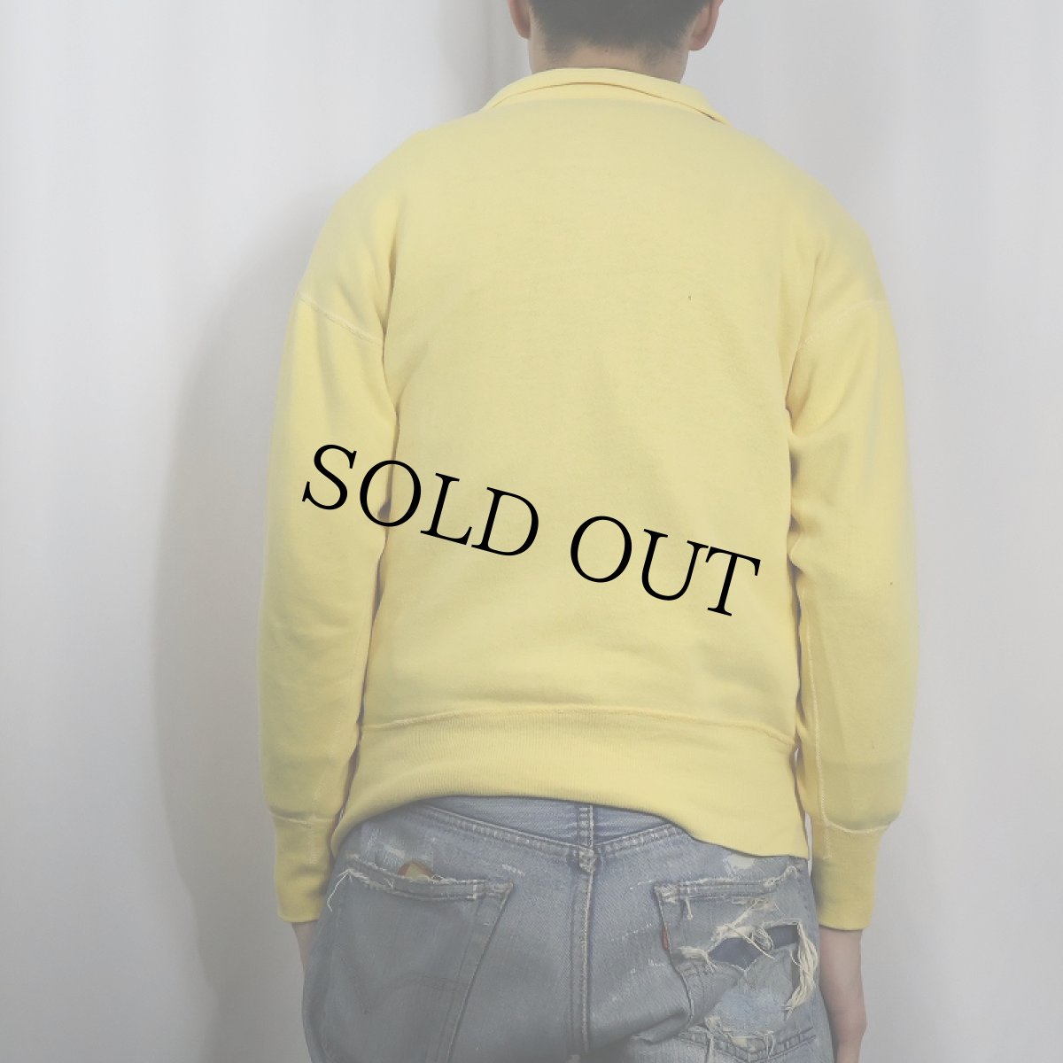 画像3: 60's SPORTSWEAR ハーフジップスウェット M (3)