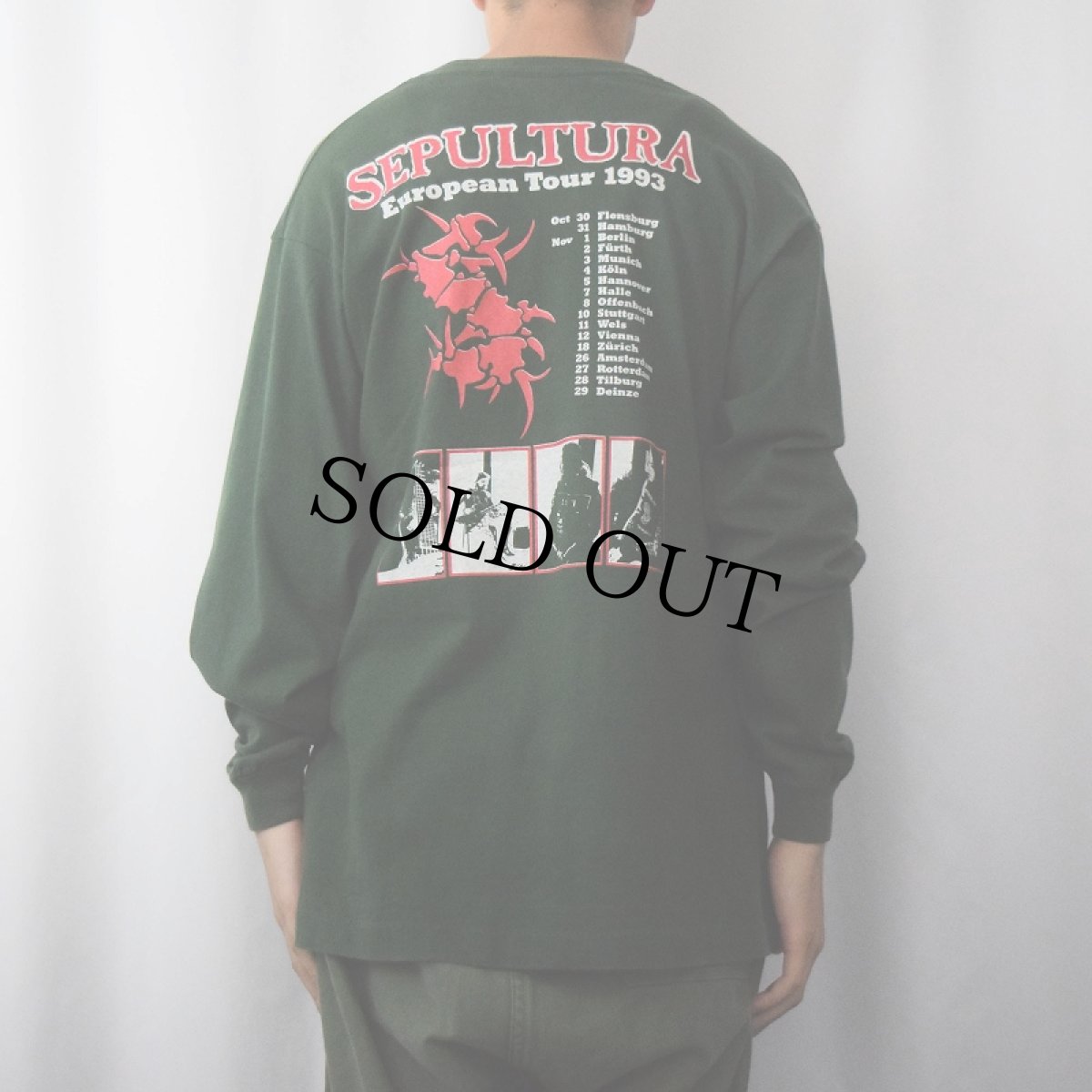 画像3: 90's SEPULTURA ヘヴィメタル・バンド ツアーロンT (3)