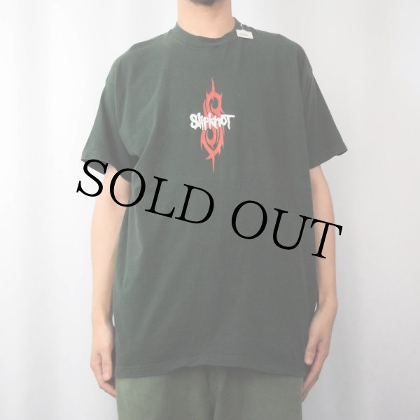 バンドTシャツ スリップノット バンT ミュージック 音楽 緑 グリーン