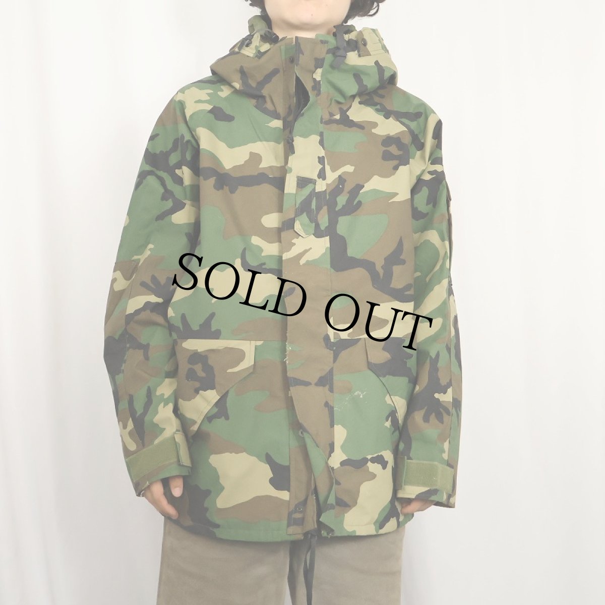 画像2: 90's U.S.MILITARY ECWCS GEN1 ウッドランドカモ GORE-TEXパーカ MEDIUM-REGULAR (2)