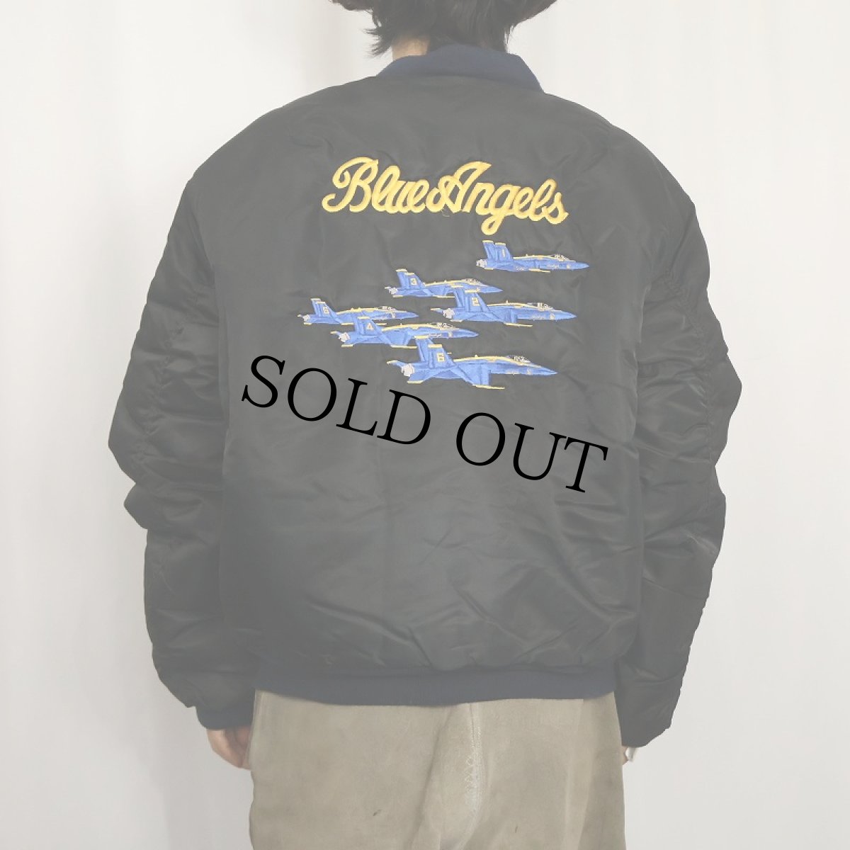 画像4: 民間品 90's ROTHCO USA製 MA-1 フライトジャケット 刺繍入り BLACK XL (4)