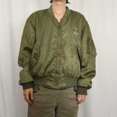 画像2: 90's Levi's "MA-1 TYPE" パッチ付き フライトジャケット M (2)