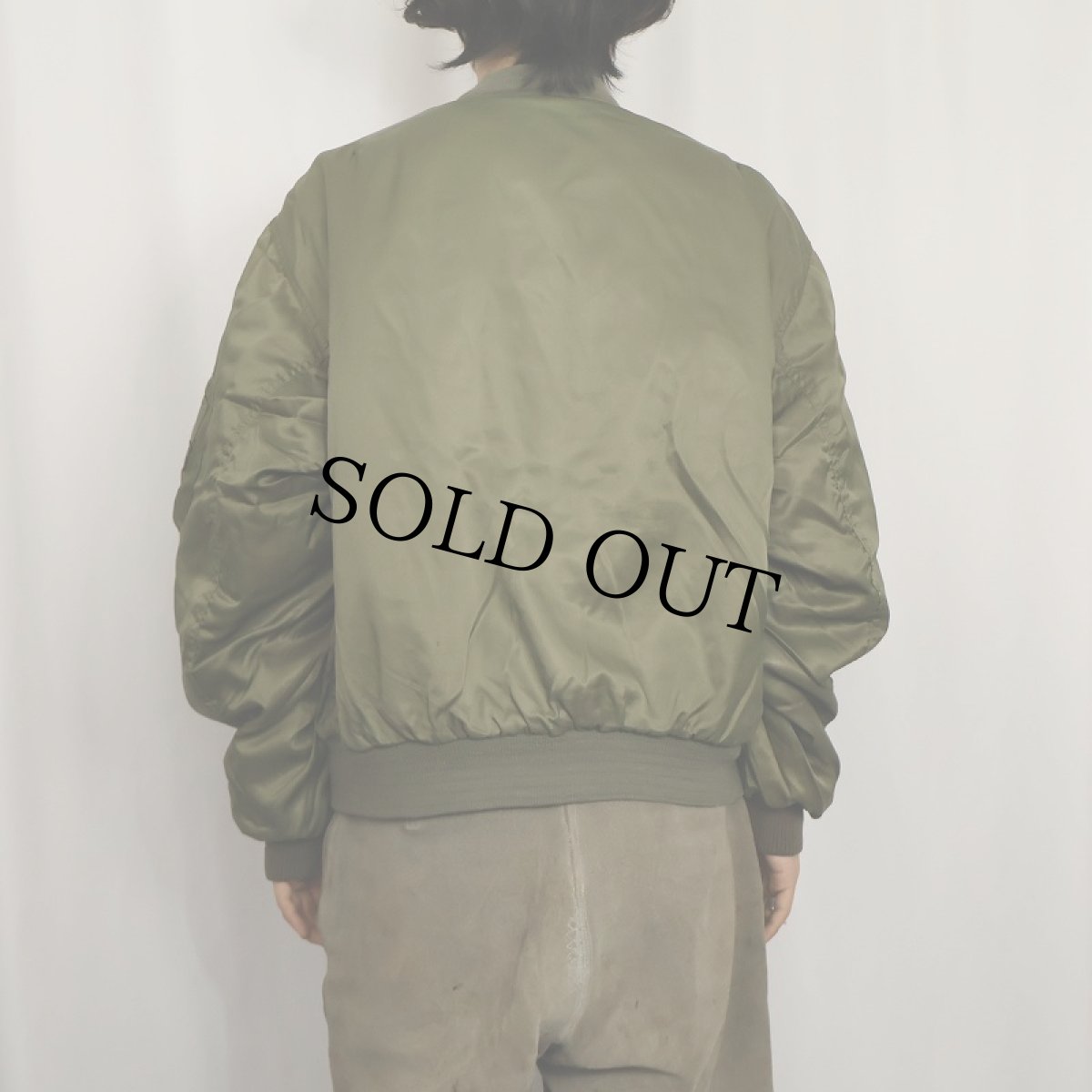 画像3: 90's Levi's "MA-1 TYPE" パッチ付き フライトジャケット M (3)