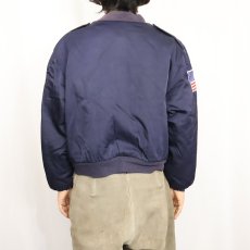画像3: 80〜90's "L-2A TYPE" パッチ付き フライトジャケット NAVY (3)