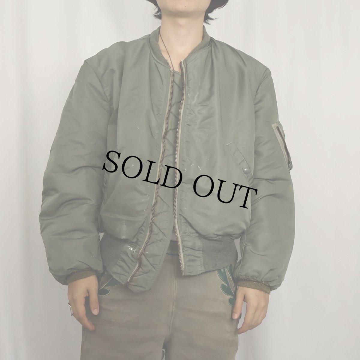 画像2: 60's U.S.AIR FORCE "MA-1 C-TYPE" フライトジャケット LARGE (2)