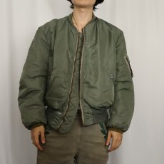 画像2: 60's U.S.AIR FORCE "MA-1 C-TYPE" フライトジャケット LARGE (2)