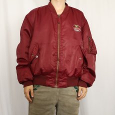 画像2: 90's Levi's "MA-1 TYPE" パッチ付き フライトジャケット L (2)