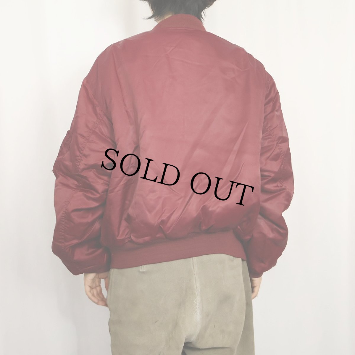 画像3: 90's Levi's "MA-1 TYPE" パッチ付き フライトジャケット L (3)