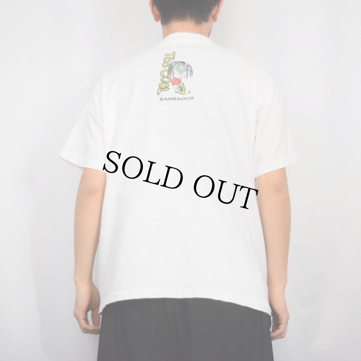 画像3: 90's "MICKEY GONE DREAD" キャラクター パロディプリントTシャツ (3)