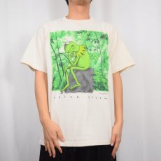 画像2: 90's Kermit USA製 "Think green" キャラクター パロディプリントTシャツ XL (2)