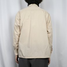 画像3: 40's TOPFLIGHT コットンオープンカラーシャツ M (3)