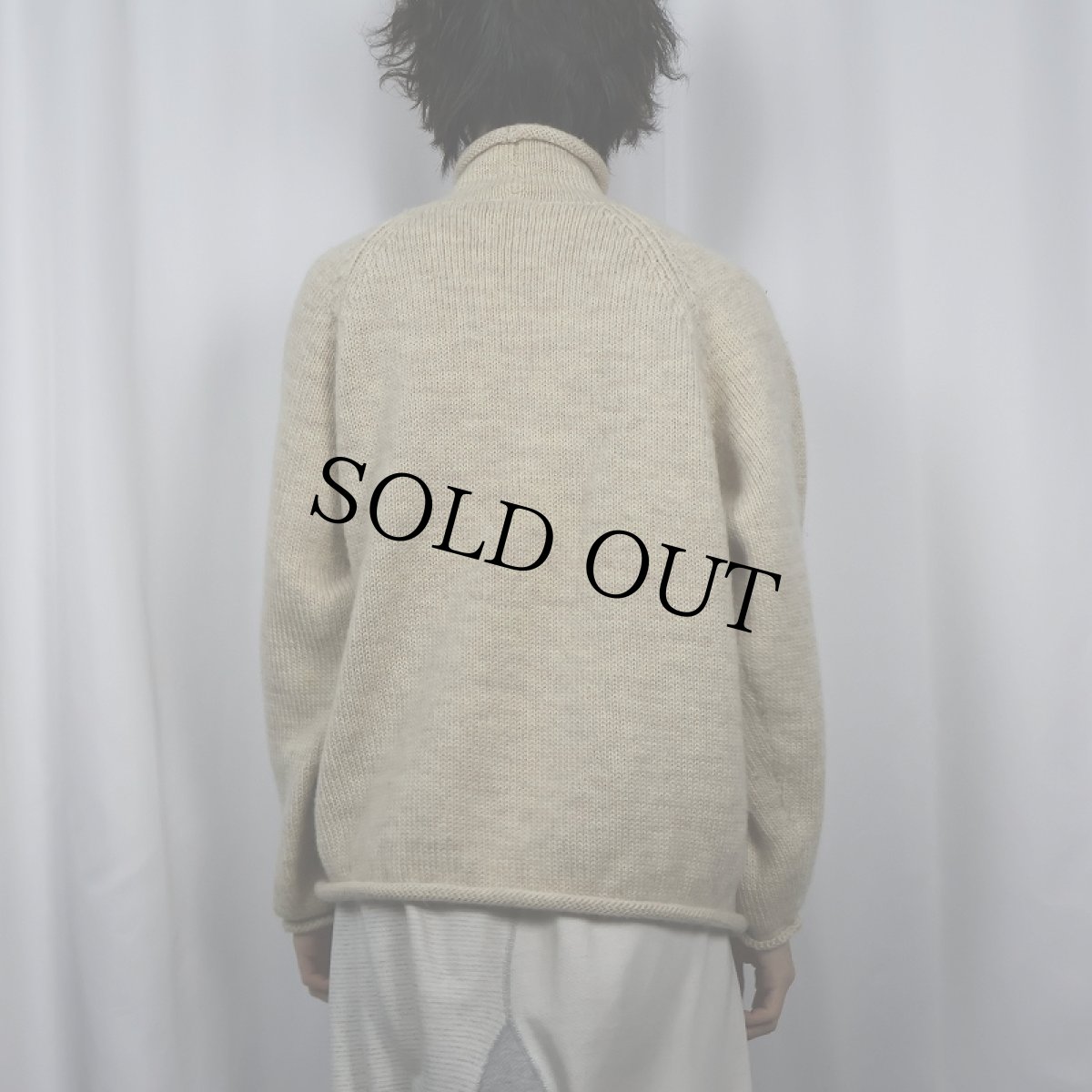 画像3: 90's J.CREW ロールネック ウールニットセーター L (3)