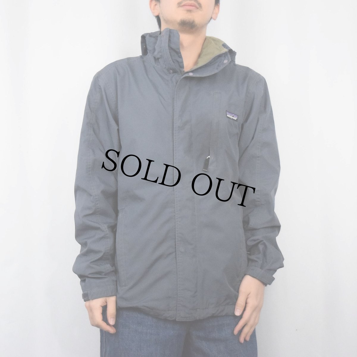 画像2: 90〜2000's Patagonia エコレインシェルジャケット M (2)