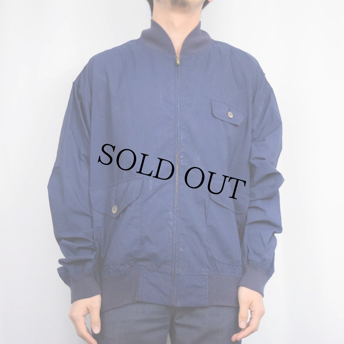 画像3: 90's POLO Ralph Lauren ナイロンボンバージャケット NAVY L (3)