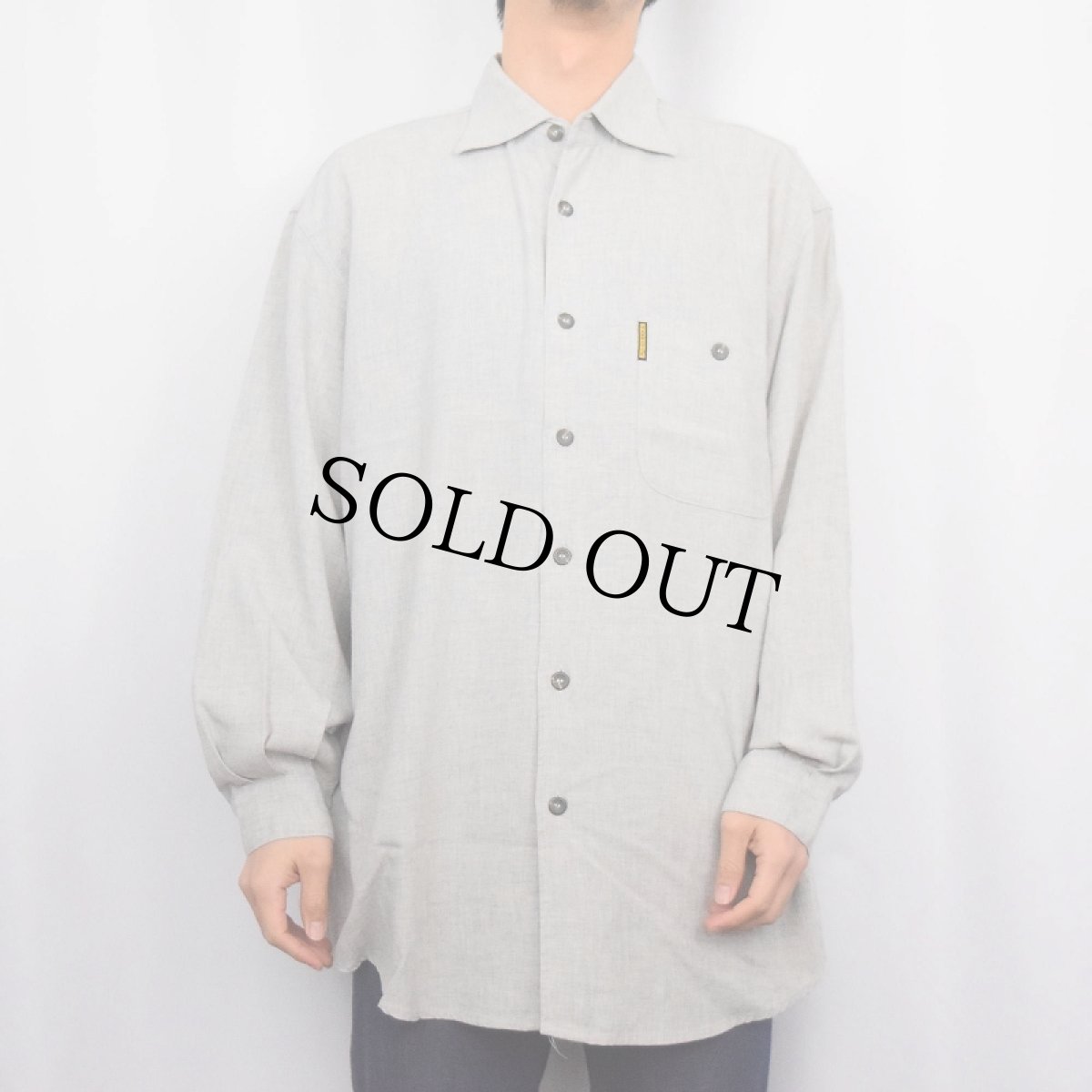 画像3: ARMANI JEANS ITALY製 レーヨンシャツ L (3)