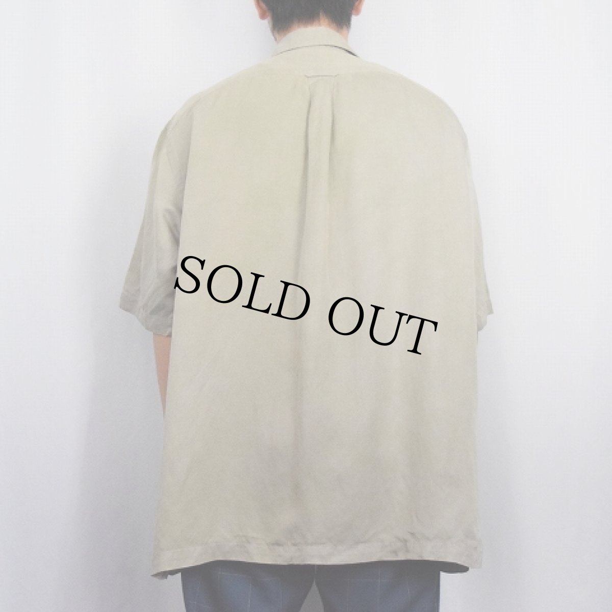 画像3: POLO Ralph Lauren "CALDWELL" シルク×リネン オープンカラーシャツ XL (3)