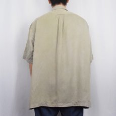 画像3: POLO Ralph Lauren "CALDWELL" シルク×リネン オープンカラーシャツ XL (3)