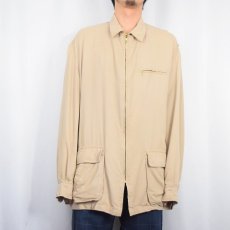 画像2: 90's POLO Ralph Lauren レーヨンギャバジンジャケット L (2)