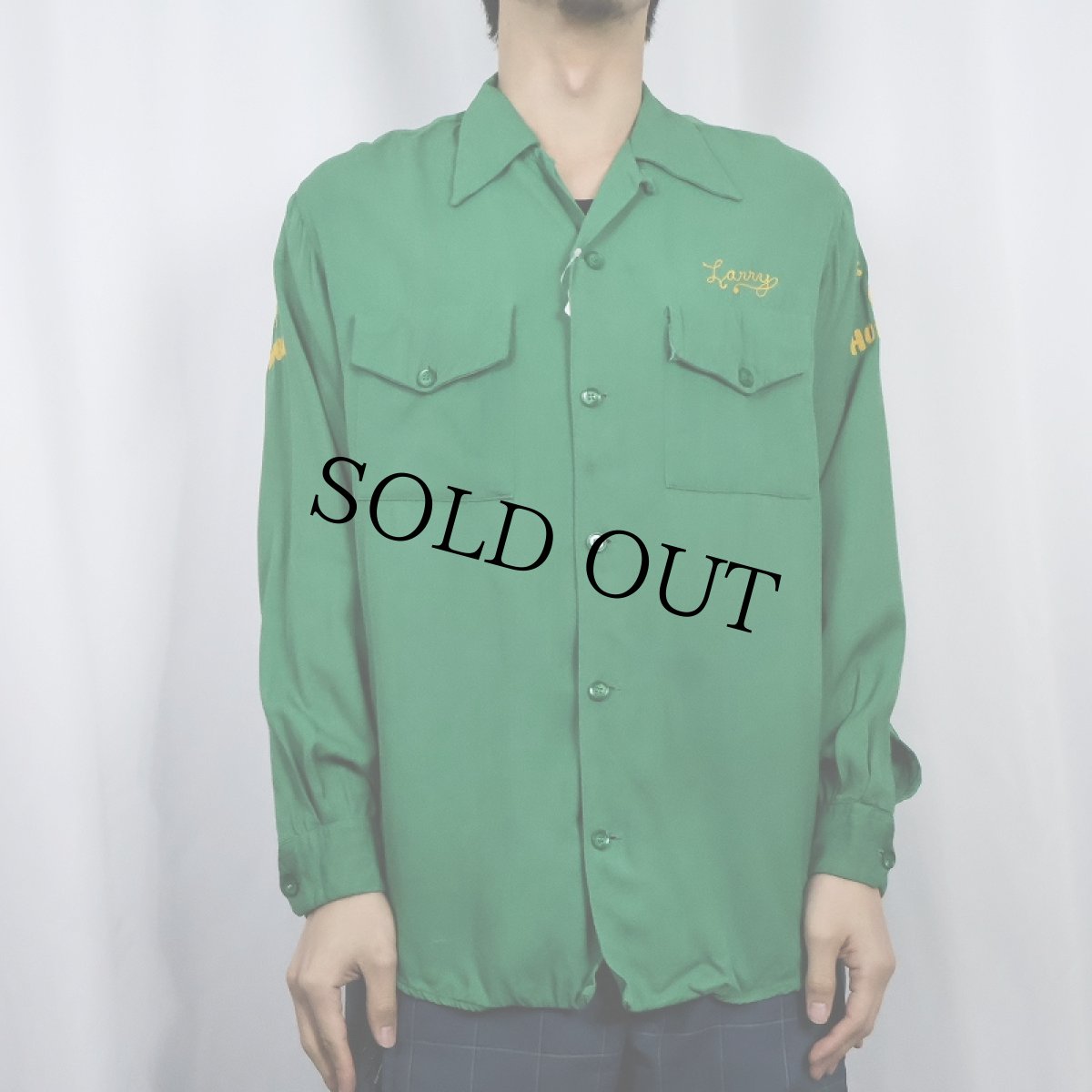 画像3: 50's NAT NAST シュライナーズ チェーン刺繍 オープンカラーレーヨンシャツ S (3)