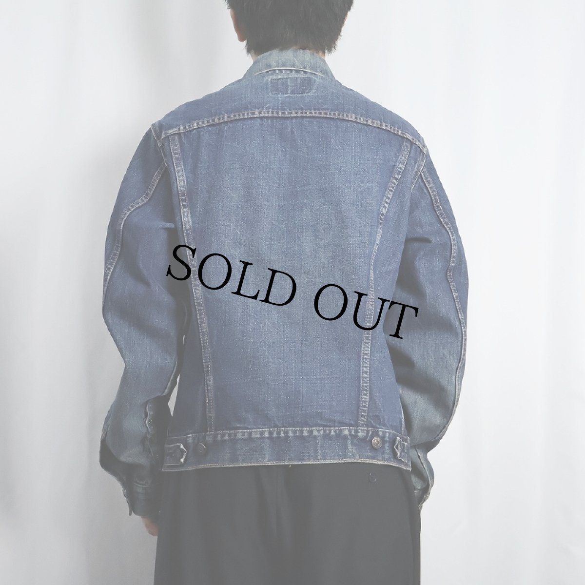 画像3: 60's LEVI'S 71205 BIGE デニムジャケット size42 (3)