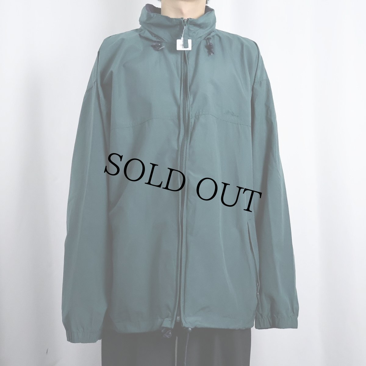 画像2: 90's L.L.Bean ロゴ刺繍 ナイロンジャケット XXL (2)