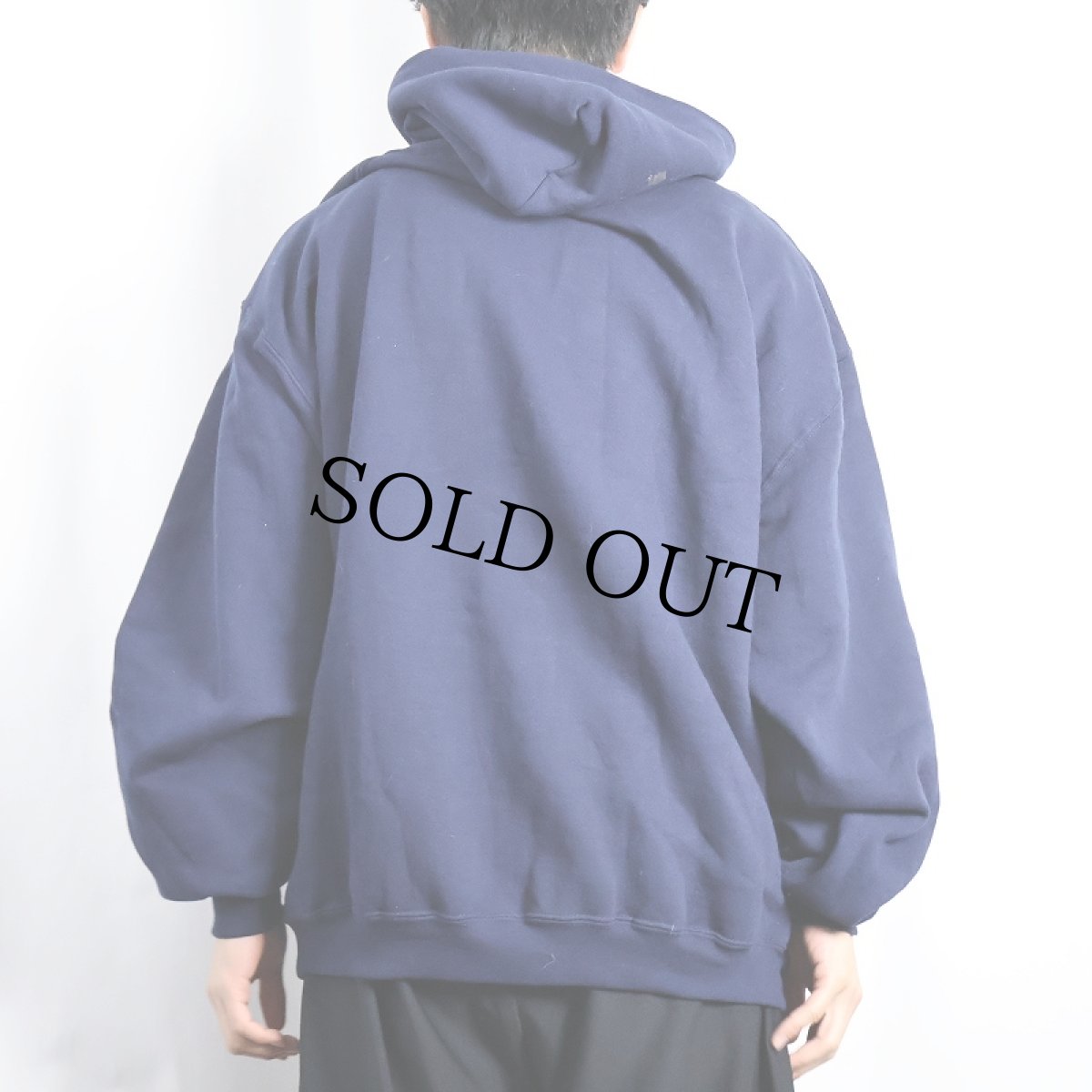画像3: RUSSELL ATHLETIC 無地スウェットフーディー NAVY XXL (3)